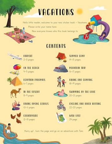 Deluxe Sticker Book: Vacations: 3 (Deluxe Sticker Books, 4) - Joli Hannah [KSIĄŻKA]