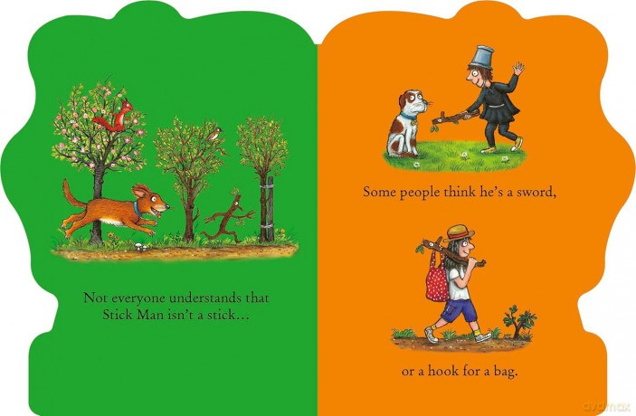 All About Stick Man - A Stick Man shaped board book - Julia Donaldson [KSIĄŻKA]