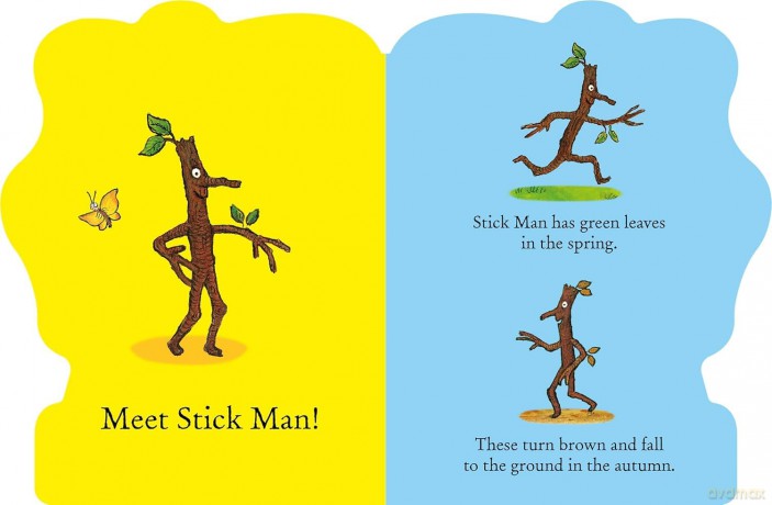 All About Stick Man - A Stick Man shaped board book - Julia Donaldson [KSIĄŻKA]