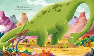 Daddy's Footsteps: A dinosaur adventure with Dad! (A Prehistoric Families Book) - Michelle Robinson [KSIĄŻKA]