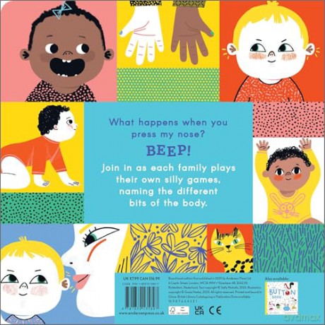 The Nose, Toes and Tummy Book: Board Book - Sally Nicholls [KSIĄŻKA]