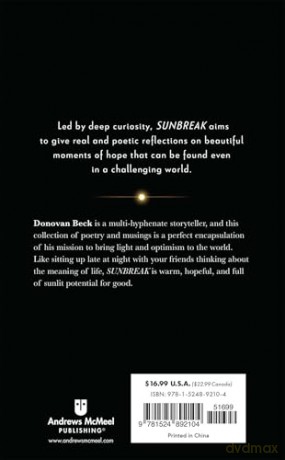 Sunbreak: Notes on Hope - Donovan Beck [KSIĄŻKA]
