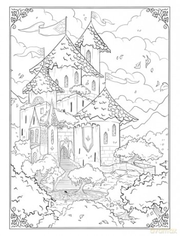 The Knights of Tayrealm Coloring Book - Alef Vernon [KSIĄŻKA]