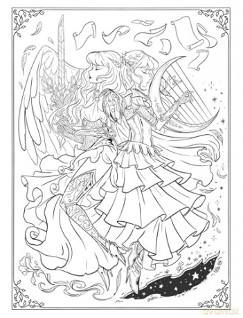 The Knights of Tayrealm Coloring Book - Alef Vernon [KSIĄŻKA]