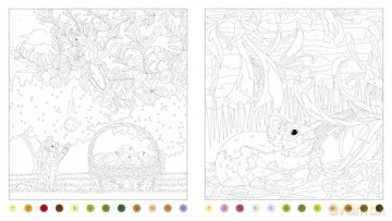 Enchanted Garden: A Colour-by-Numbers Adventure (Arcturus Creative Colour by Numbers) - Georgie Fearns [KSIĄŻKA]
