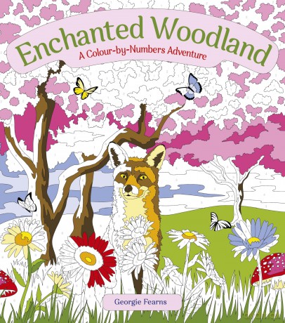 Enchanted Woodland: A Colour-by-Numbers Adventure (Arcturus Creative Colour by Numbers) - Georgie Fearns [KSIĄŻKA]