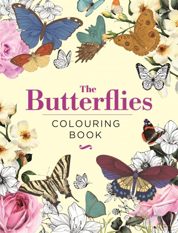 The Butterflies Colouring Book: Hardback Gift Edition (Hardback Vintage Colouring) - Peter Gray [KSIĄŻKA]