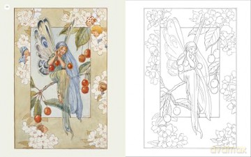 The Vintage Fairies Colouring Book: Hardback Gift Edition (Hardback Vintage Colouring) - Margaret Tarrant [KSIĄŻKA]