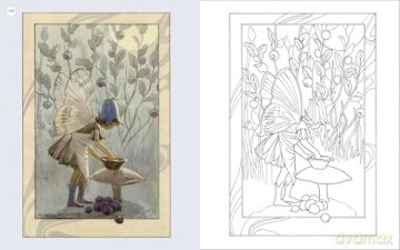 The Vintage Fairies Colouring Book: Hardback Gift Edition (Hardback Vintage Colouring) - Margaret Tarrant [KSIĄŻKA]