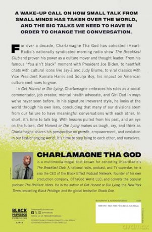 Get Honest or Die Lying: Why Small Talk Sucks - Charlamagne Tha God [KSIĄŻKA]