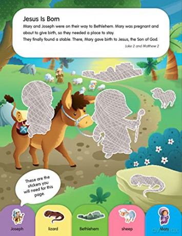 Sparkly Sticker Bible: Life of Jesus: Find and place sparkly stickers to complete Bible scenes! - Jacob Vium-Olesen [KSIĄŻKA]