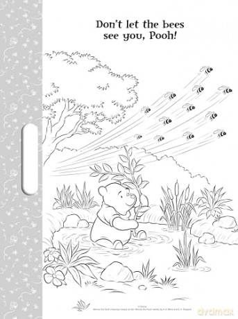 Disney Winnie the Pooh: Giant Colour-Me Pad (Giant Colour Me Pad Disney) - Walt Disney [KSIĄŻKA]