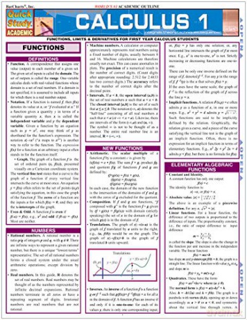 Calculus 1 (Quick Study Academic): Functions, Limits and Derivatives for First-year Calculus Students - Gerald Harnett [KSIĄŻKA]