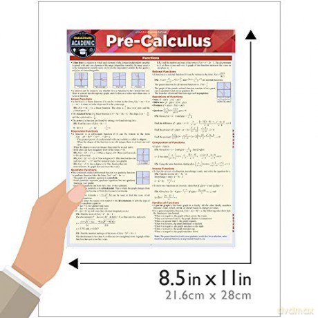 Pre-Calculus: A Quickstudy Reference Guide (Quick Study Academic) - Ken Yablonsky [KSIĄŻKA]