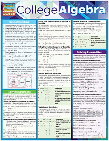 College Algebra (Quick Study Academic) - Ken Yablonsky [KSIĄŻKA]