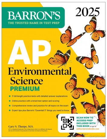AP Environmental Science Premium, 2025: Prep Book with 5 Practice Tests + Comprehensive Review + Online Practice (Barron's AP Prep) - Barron's Educational Series [KSIĄŻKA]