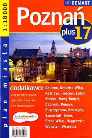 Poznań +17. Plan miasta w skali 1:18 000 [KSIĄŻKA]