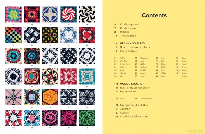Crochet Squares: Magical patterns for clothes, accessories, and the home - Maria Gullberg [KSIĄŻKA]