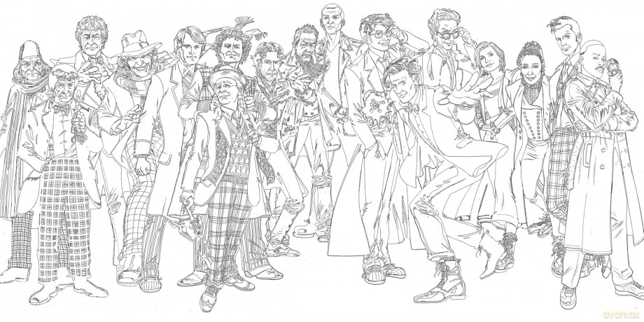 The Official Doctor Who Colouring Book - Mike Collins [KSIĄŻKA]