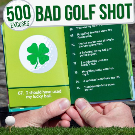 500 Excuses For a Bad Golf Shot: Funny Golf Gift Book - Bee Three Books [KSIĄŻKA]