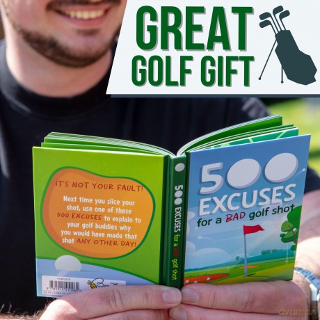 500 Excuses For a Bad Golf Shot: Funny Golf Gift Book - Bee Three Books [KSIĄŻKA]