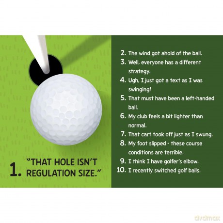 500 Excuses For a Bad Golf Shot: Funny Golf Gift Book - Bee Three Books [KSIĄŻKA]
