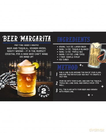 Cocktails For Real Men Gift Book - Joke Gift For Men - Bee Three Books [KSIĄŻKA]