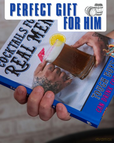 Cocktails For Real Men Gift Book - Joke Gift For Men - Bee Three Books [KSIĄŻKA]