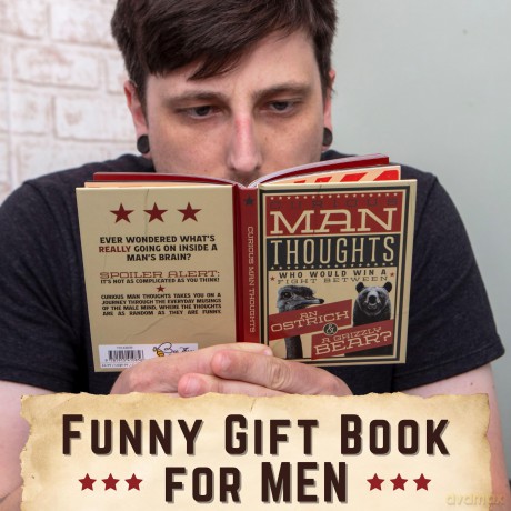 Curious Man Thoughts: The Funny Gift Book For Men - Bee Three Books [KSIĄŻKA]