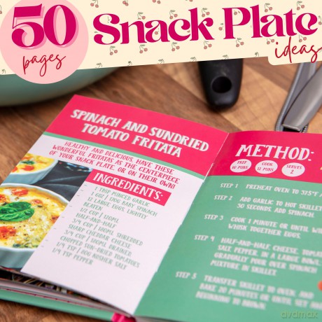 Girl Dinner: 50 Small Snack Plate Ideas Recipe Book - Bee Three Books [KSIĄŻKA]