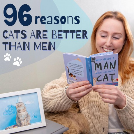 Why Cats Are Better Than Men: Funny Cat Gift Book - Bee Three Books [KSIĄŻKA]