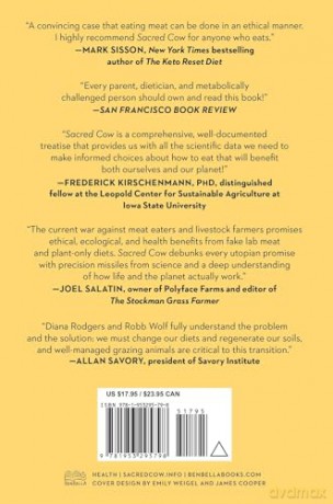 Sacred Cow: The Case for (Better) Meat: Why Well-Raised Meat Is Good for You and Good for the Planet - Diana Rodgers [KSIĄŻKA]