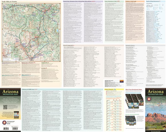 Arizona, The Grand Canyon State, Recreation Map, 2024 Edition - Benchmark Maps [KSIĄŻKA]