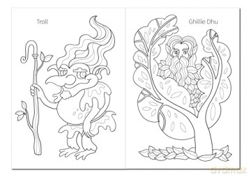 My First Colouring Book: Scottish Mythical Beasts (Birlinn Children's Colouring Books) - Eilidh Muldoon [KSIĄŻKA]