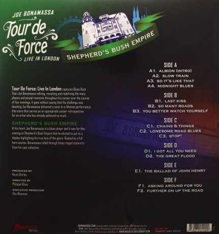 Joe Bonamassa: Tour De Force - Shepherd's Bush Empire [3xWINYL]