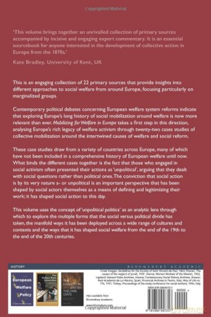 Mobilizing for Welfare in Europe: The Unpolitical Politics of Social Action, 1870s-1990s. A Document Reader - Laura Lee Downs [KSIĄŻKA]
