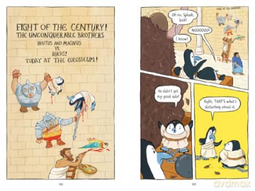 Pablo and Splash: Roman Holiday: The hilarious kids' graphic novel series about time-travelling penguins - Sheena Dempsey [KSIĄŻKA]