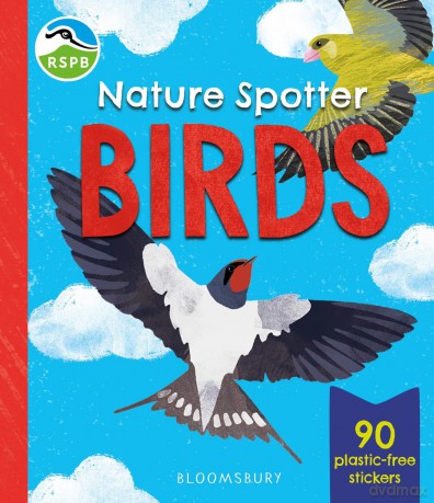 RSPB Nature Spotter: Birds: A children's sticker guidebook to over 60 British birds - Catherine Brereton [KSIĄŻKA]