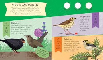 RSPB Nature Spotter: Birds: A children's sticker guidebook to over 60 British birds - Catherine Brereton [KSIĄŻKA]