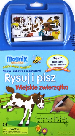Rysuj i pisz. Wiejskie zwierzątka. MAGNIX Szkoła Małej Pszczółki [KSIĄŻKA]