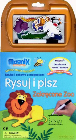 Rysuj i pisz. Zakręcone Zoo. MAGNIX Szkoła Małej Pszczółki [KSIĄŻKA]