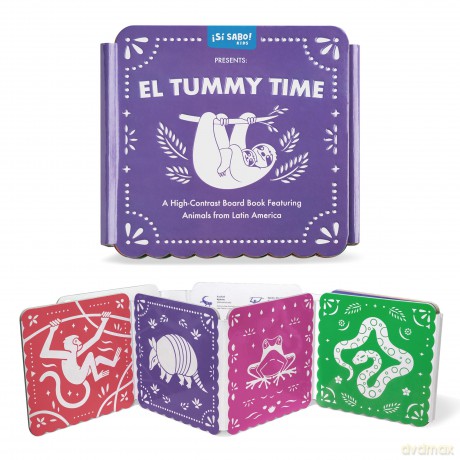 El Tummy Time: A High-Contrast Board Book Featuring Animals from Latin America: 4 (Si Sabo Kids) - Mike Alfaro [KSIĄŻKA]
