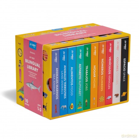 My First Bilingual Library: A Spanish-English Vocabulary Board Book Set of Colors, Numbers, Animals, ABCs, and More: 2 (Si Sabo Kids) - Mike Alfaro [KSIĄŻKA]