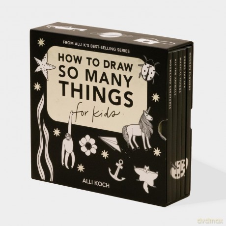 So Many Things: A Box Set of 5 How-to-Draw Books for Kids (Stocking Stuffers) - Alli Koch [KSIĄŻKA]