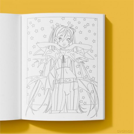 The Modern Manga Coloring Book: Pop Manga and Anime-Inspired Coloring Book for Teens and Adults - Lidia Cambón [KOMIKS]