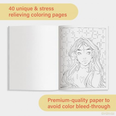 The Modern Manga Coloring Book: Pop Manga and Anime-Inspired Coloring Book for Teens and Adults - Lidia Cambón [KOMIKS]