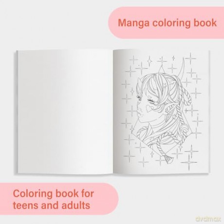 The Modern Manga Coloring Book: Pop Manga and Anime-Inspired Coloring Book for Teens and Adults - Lidia Cambón [KOMIKS]