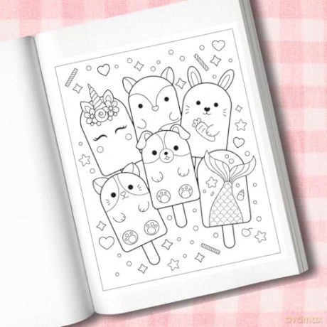 Mangatopia Puppies and Popsicles: A Playfully Sweet Colouring Book of Anime and Manga - Maddie Morales [KSIĄŻKA]