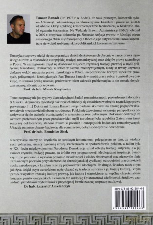 Rzymska tradycja prawna w myśli politycznej Narodowej Demokracji (1918-1939) - Tomasz Banach [KSIĄŻKA]