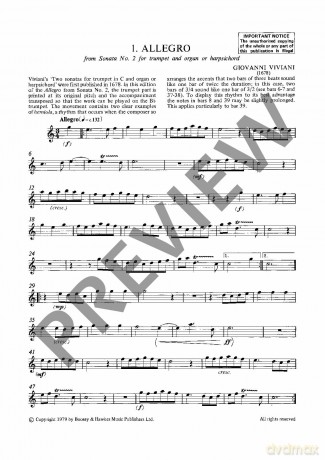 Baroque Music for Trumpet: edited by Peter Wastall. trumpet and piano. Partie soliste. - Peter Wastall [KSIĄŻKA]